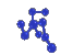 Blue Spinning DNA Model